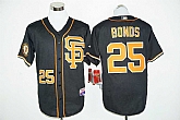 San Francisco Giants #25 Barry Bonds Black 2016 Cool Base Stitched Baseball Jersey,baseball caps,new era cap wholesale,wholesale hats